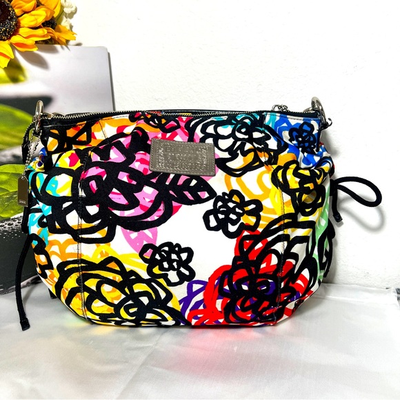 COACH Poppy Graphic Blossom Shoulder/Hand Bag - Picture 11 of 11